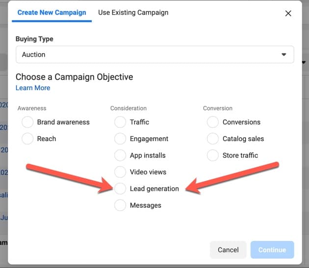 Facebook Lead Ads Examples